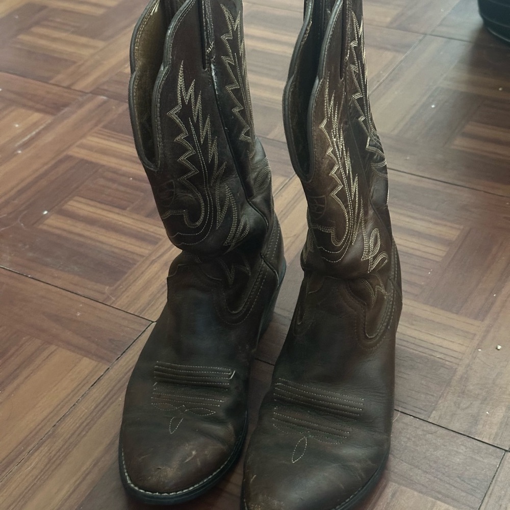 Brown Western Leather Boots